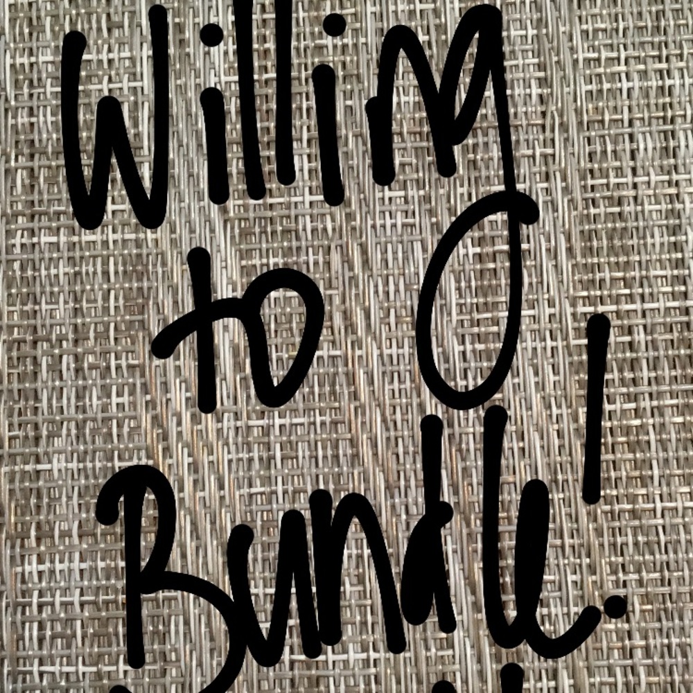 Willing to bundle/offer deals! Just ask :)
